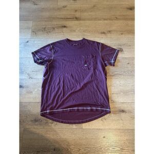 Ariat Rebar Mens Red Short Sleeve T-shirt Size 2XL Work Shirt